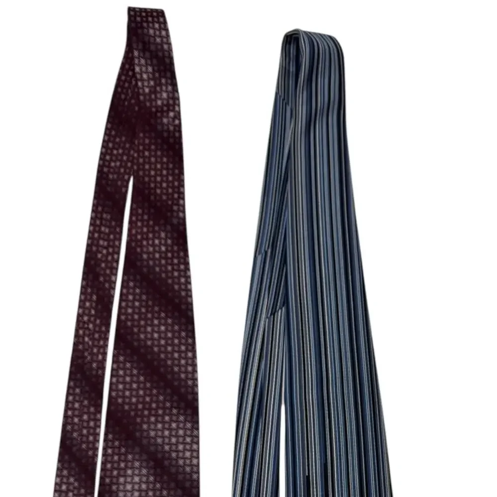 CALVIN KLEIN & GINO POMPELI Set of 2 Men's Work Attire Ties